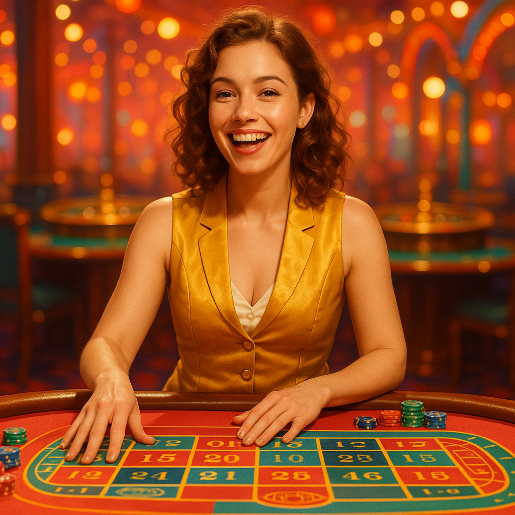 Live dealer tables at CasinoJoy with Evolution Gaming blackjack and roulette